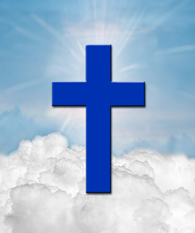 Blue Clouds (Single Blue Cross)